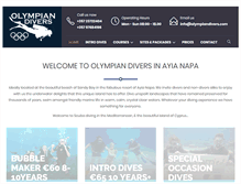Tablet Screenshot of olympiandivers.com